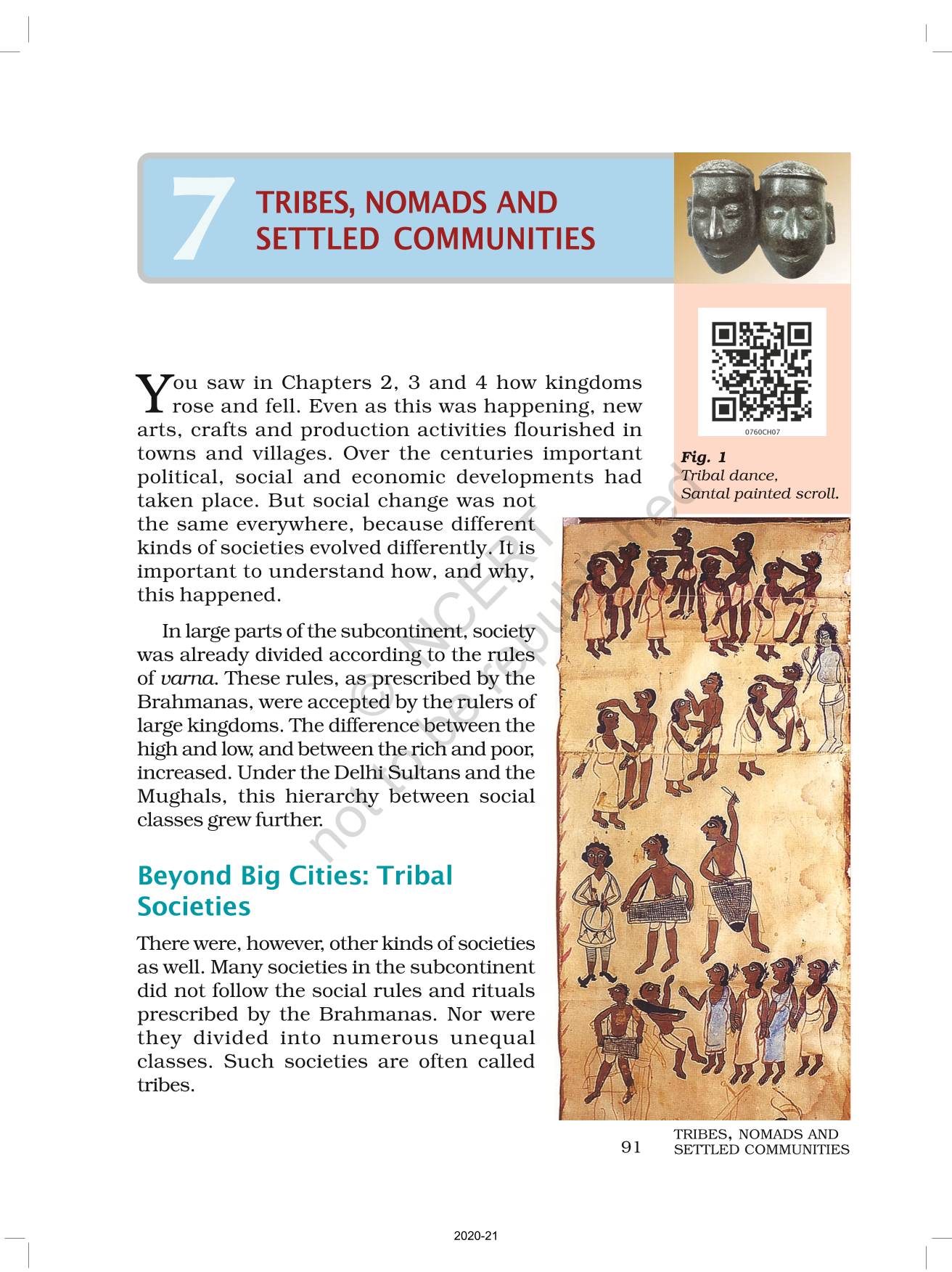 Tribes Nomads And Settled Communities - NCERT Book Of Class 7 Our Pasts II